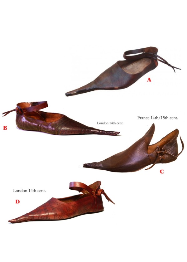Poulaine Chaussures médiévale 