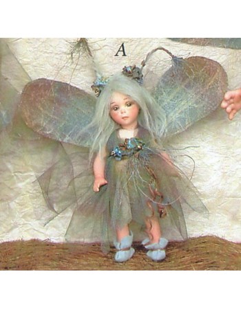 Fée Papillon de Nuit - Poupée Porcelaine Collection