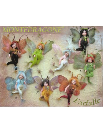 Papillons Poupée Porcelaine Collection, 20 cm