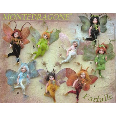 Papillons Poupée Porcelaine Collection, 20 cm