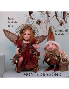 Poupée Porcelaine Fée de Noel
