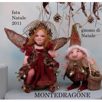 Poupée Porcelaine Fée de Noel