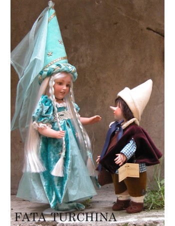 Poupée de conte de fées Pinocchio - Fée bleue