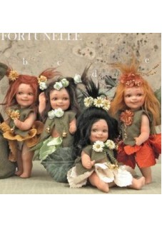 Fées Fortunelle, Poupée fée en porcelaine de 15 cm
