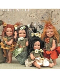 Fées Fortunelle, Poupée fée en porcelaine de 15 cm