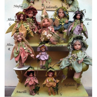 Gnome Printemps, Poupée Porcelaine Collection