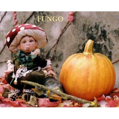 Poupée Elfe Champignon, Poupée Porcelaine Collection, 26 cm