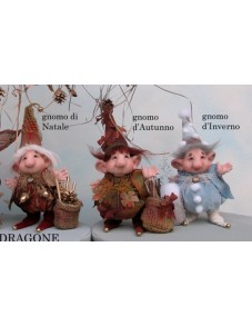 Gnome Automne Hiver Noël, Poupée Porcelaine Collection