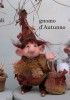 Gnome Automne Hiver Noël, Poupée Porcelaine Collection