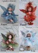 Fées des quatre éléments (petite), Poupée fée en porcelaine de 15 cm