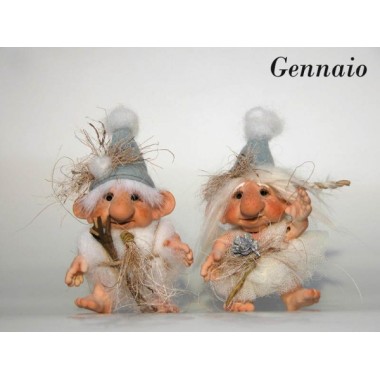 Poupée Porcelaine Elfe, Trugg des mois