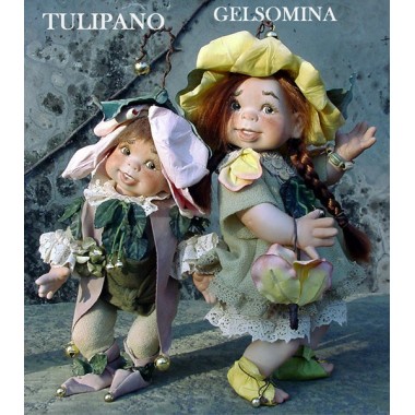 Poupée Elfe Gelsomina, Poupée Porcelaine Collection