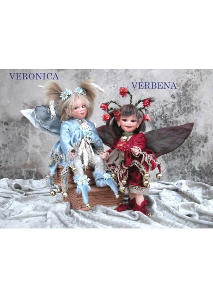 Fée Verveine, Collection de poupée fée en porcelaine, 24 cm