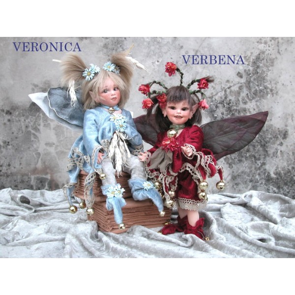Fée Veronica, Collection de poupée fée en porcelaine 26 cm