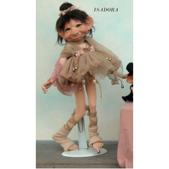 Danseuse Isadora, Poupée Porcelaine Collection, 40 cm