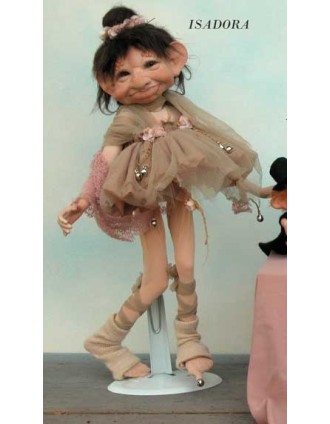 Danseuse Isadora, Poupée Porcelaine Collection, 40 cm