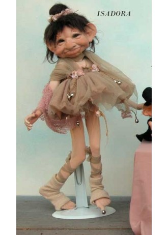 Danseuse Isadora, Poupée Porcelaine Collection, 40 cm
