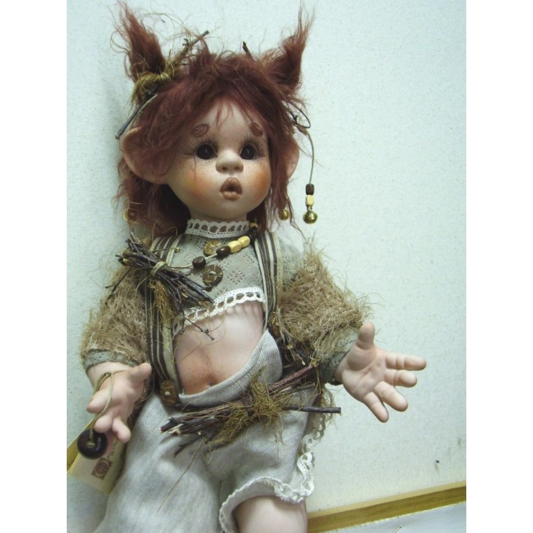 Poupée Elfe Kirin, Poupée Porcelaine Collection, 35 cm