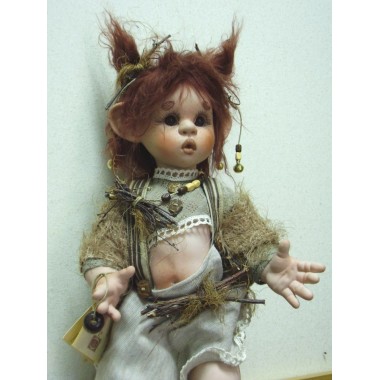 Poupée Elfe Kirin, Poupée Porcelaine Collection, 35 cm