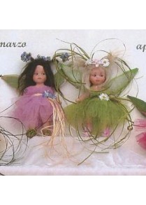 Fées des mois (1), Poupée fée en porcelaine de 12 cm