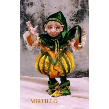 Poupée Elfe Myrtille, Poupée Porcelaine Collection, 44 cm