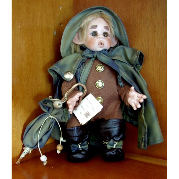 Poupée Elfe Moss, Poupée Porcelaine Collection, 26 cm