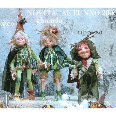 Poupée Porcelaine - Elfe Cyprès - Poupée Collection, 35 cm