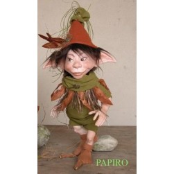 Poupée Elfe Papyrus, Poupée Porcelaine Collection, 42 cm