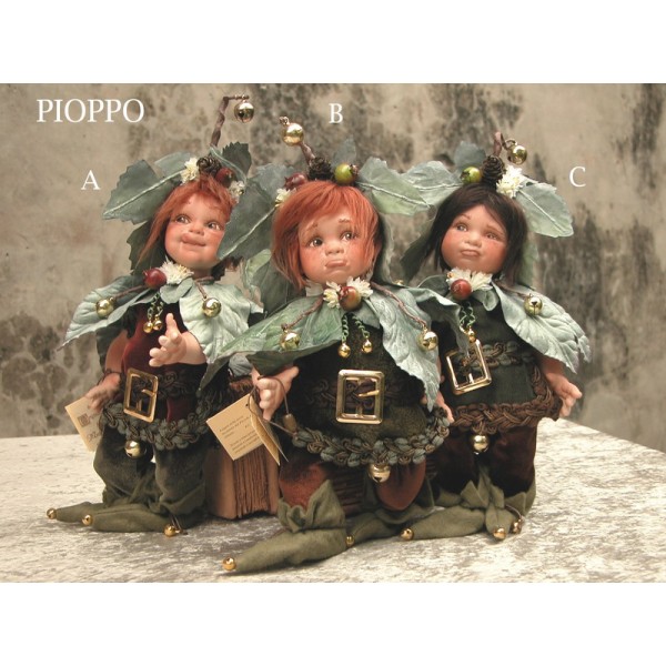 Poupée Elfe Peuplier, Poupée Porcelaine Elfe, 26 cm