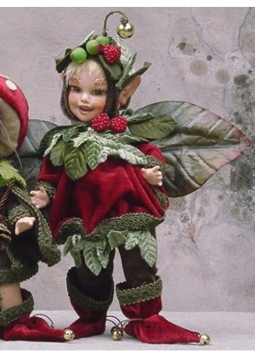 Poupée Elfe Groseille, Poupée Porcelaine Collection, 24 cm