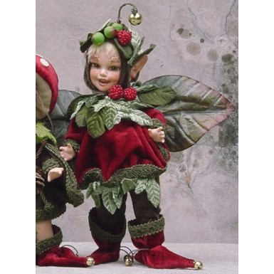 Poupée Elfe Groseille, Poupée Porcelaine Collection, 24 cm