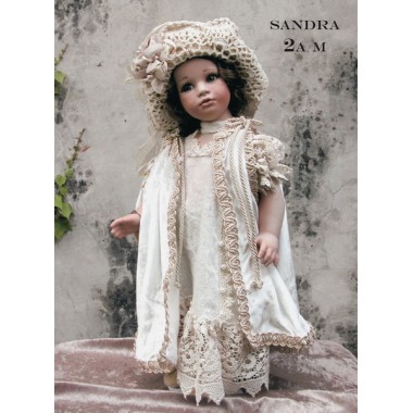 Poupée Porcelaine - Poupée Sandra Crème