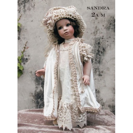 Poupée Porcelaine - Poupée Sandra Crème