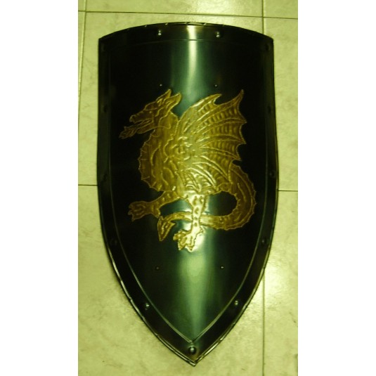 Bouclier médiévale - Bouclier avec Dragon Ailé