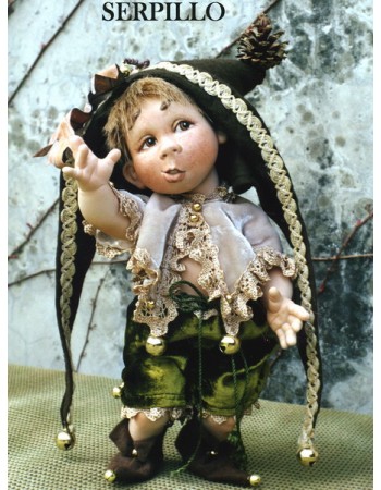 Poupée Elfe Serpillo, Poupée Porcelaine Collection, 30 cm
