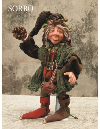 Poupée Elfe Sorbo, Poupée Porcelaine Collection, 45 cm