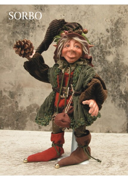 Poupée Elfe Sorbo, Poupée Porcelaine Collection, 45 cm