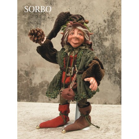 Poupée Elfe Sorbo, Poupée Porcelaine Collection, 45 cm