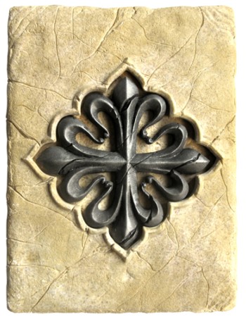 Empreinte historique de la croix de Calatrava  20 x 15 cm