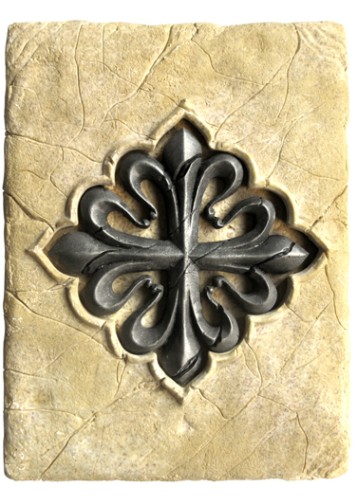 Empreinte historique de la croix de Calatrava  20 x 15 cm