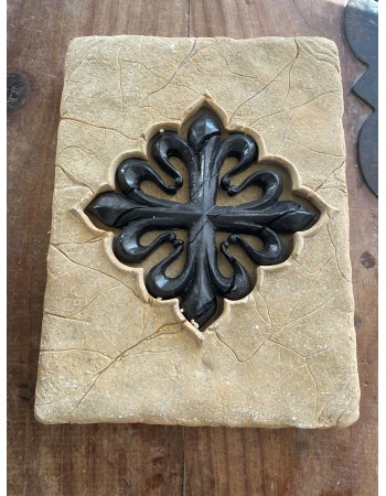 Empreinte historique de la croix de Calatrava  20 x 15 cm