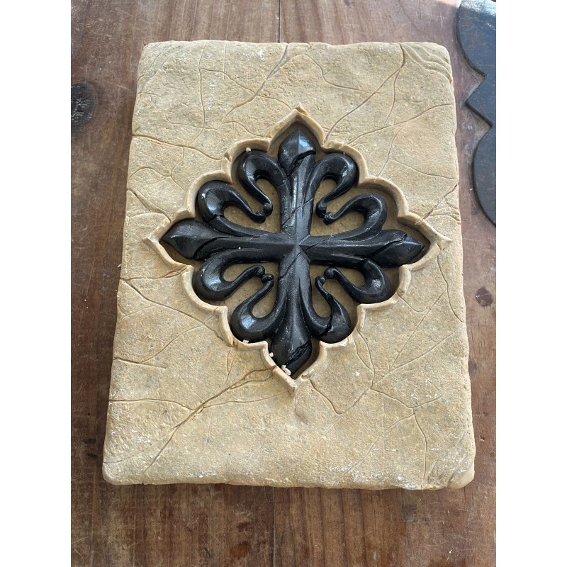 Empreinte historique de la croix de Calatrava  20 x 15 cm