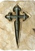 Empreinte historique de la Croix de Saint-Jacques-de-Compostelle 20 x 15 cm