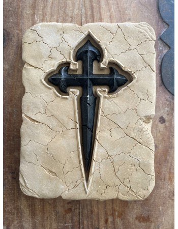 Empreinte historique de la Croix de Saint-Jacques-de-Compostelle 20 x 15 cm
