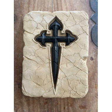 Empreinte historique de la Croix de Saint-Jacques-de-Compostelle 20 x 15 cm