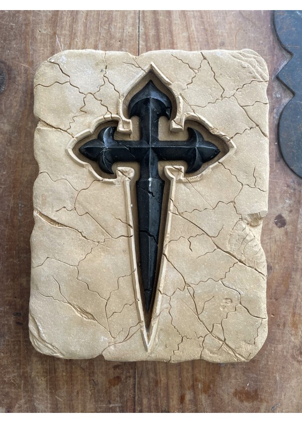 Empreinte historique de la Croix de Saint-Jacques-de-Compostelle 20 x 15 cm