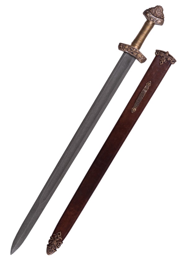 Épée viking de Dybäck avec fourreau, XIe siècle, lame Damas