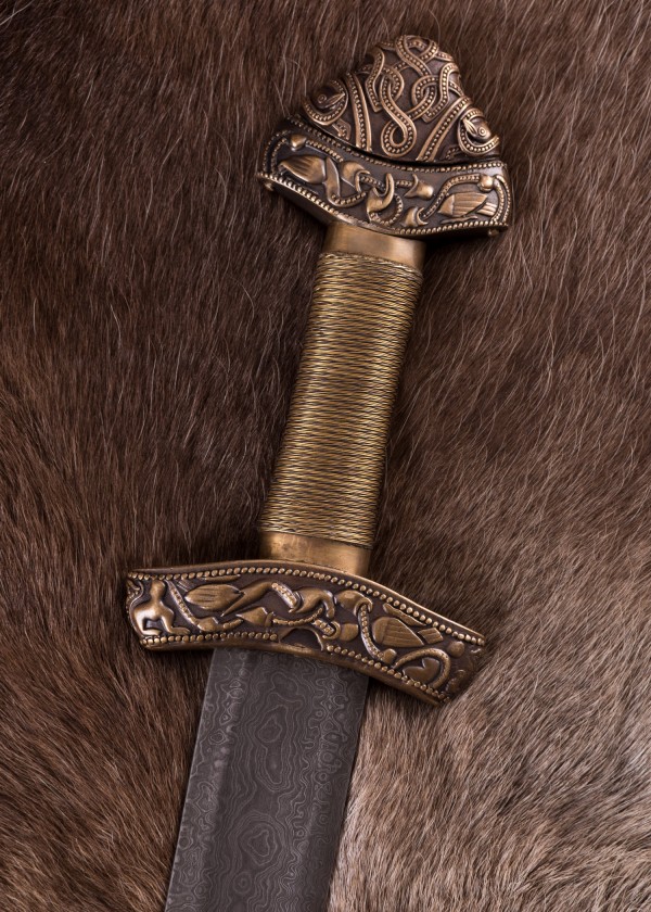 Épée viking de Dybäck avec fourreau, XIe siècle, lame Damas