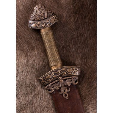 Épée viking de Dybäck avec fourreau - lame trempée