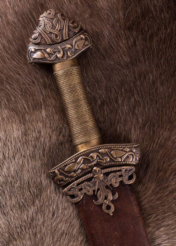 Épée viking de Dybäck avec fourreau - lame trempée